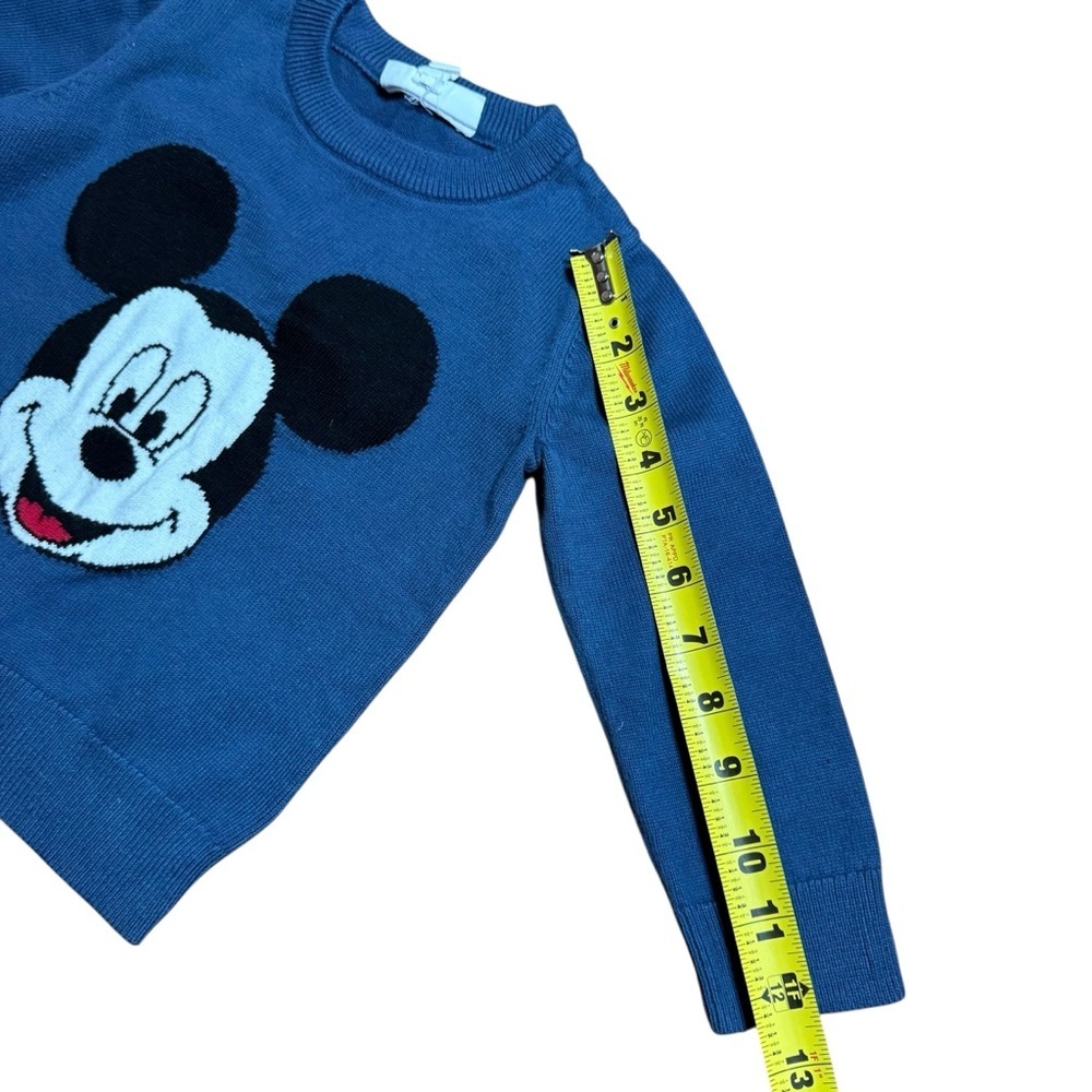 Baby Gap Mickey Mouse Sweater Blue Knit pullover sweater Size 3 Years - Picture 7 of 8